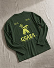 Custom 230g Cotton Long Sleeve Tee, custom branded example