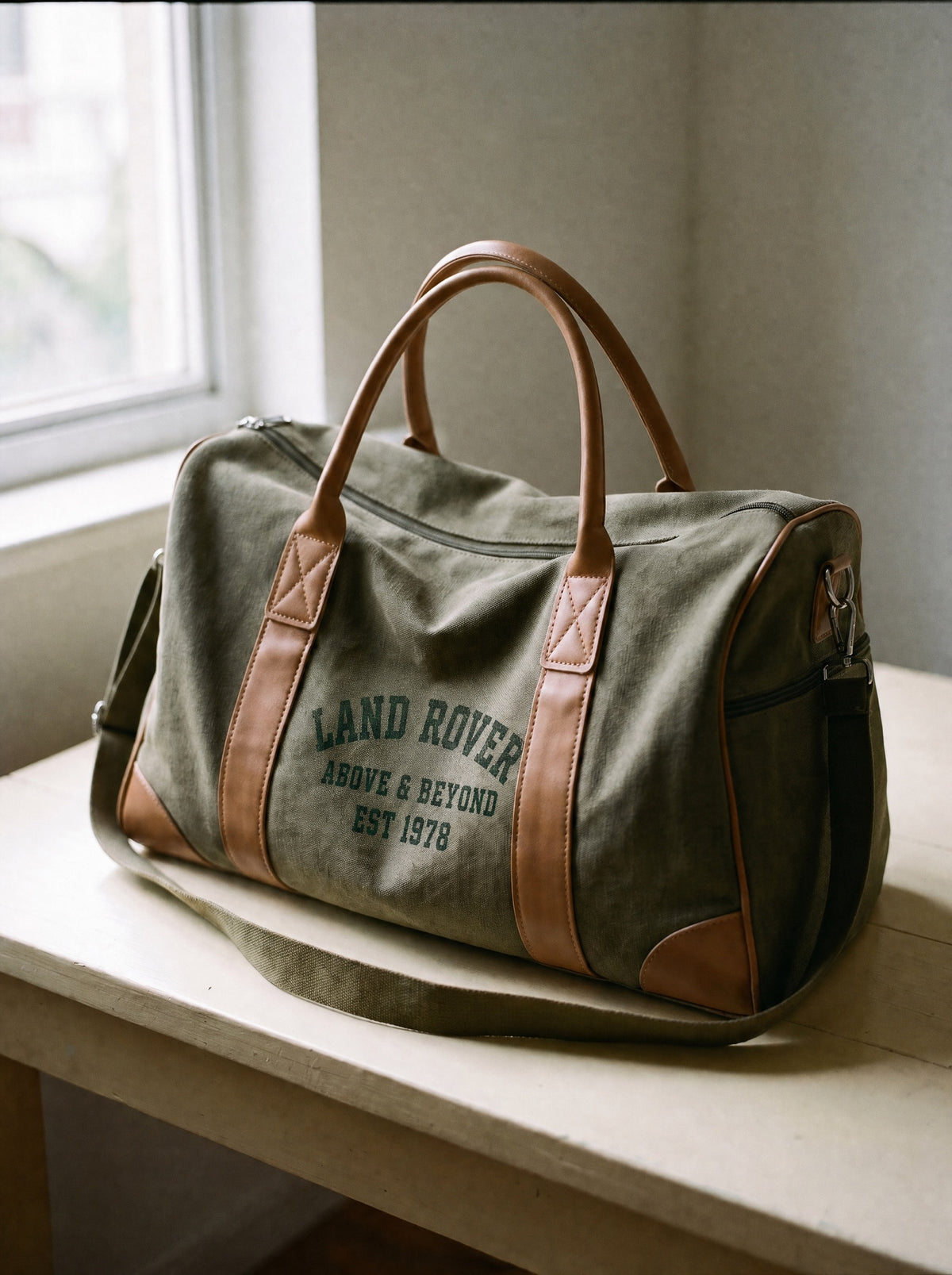 Custom Canvas Duffel Bag, custom branded example