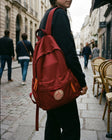 Custom Canvas Student Backpack, custom branded example