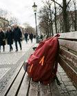 Custom Canvas Student Backpack, custom branded example