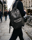 Custom Leather Laptop Backpack, custom branded example