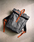 Custom Roll-Top Daypack, custom branded example